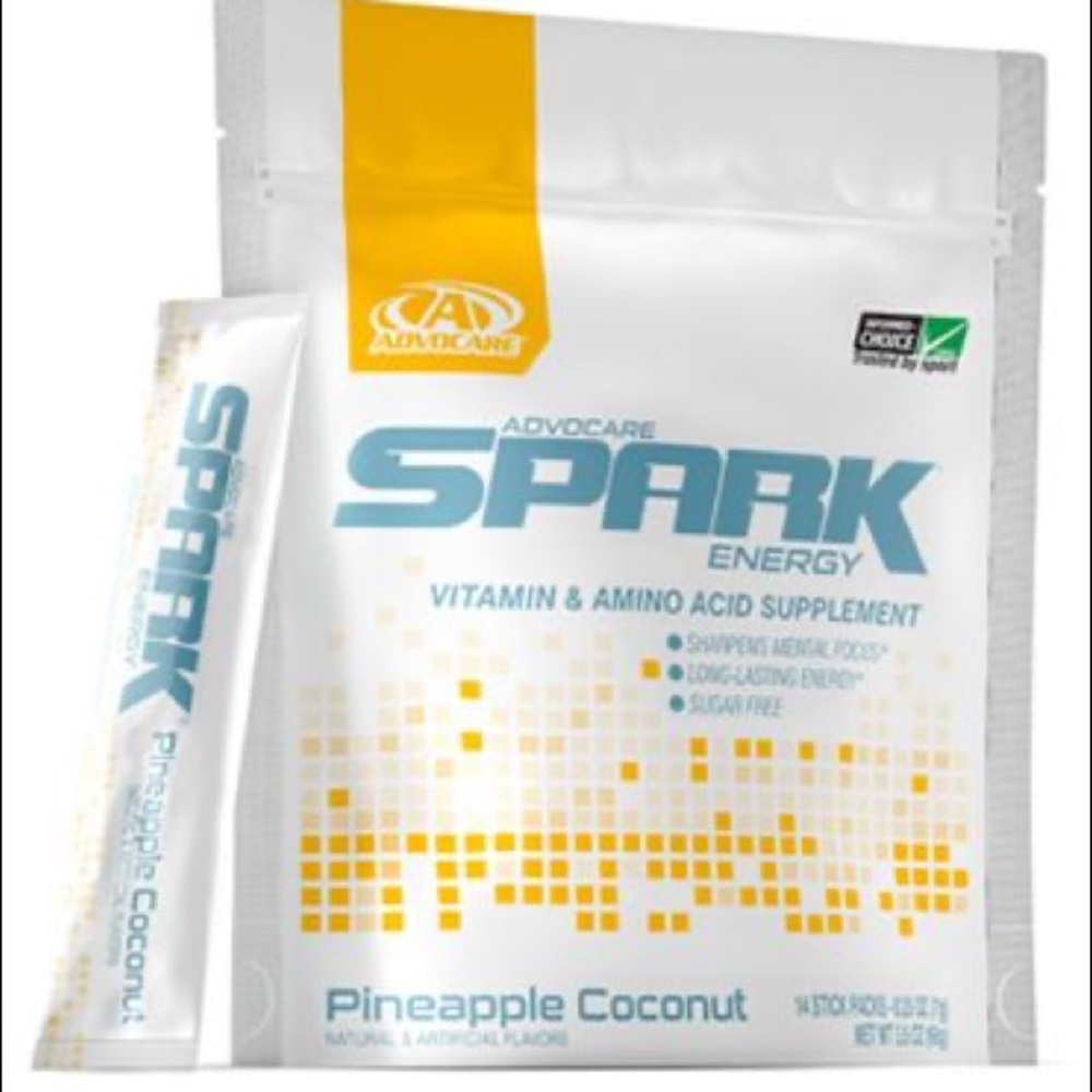 SOLD OUT Advocare Spark Pineapple Coconut 14 pack single serve